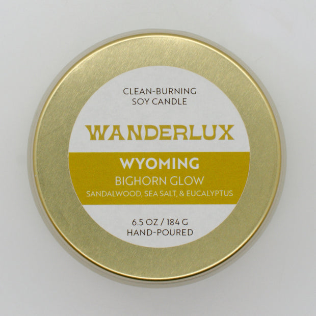 Wanderlux Wyoming Bighorn Glow 6.5 Ounce Soy Candle