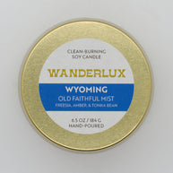 Wanderlux Wyoming Old Faithful Mist 6.5 Ounce Soy Candle