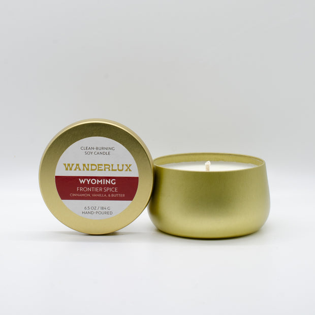 Wanderlux Wyoming Frontier Spice 6.5 Ounce Soy Candle
