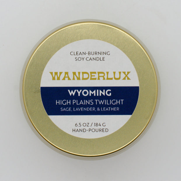 Wanderlux Wyoming High Plains Twilight 6.5 Ounce Soy Candle