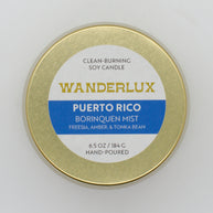 Wanderlux Puerto Rico Borinquen Mist 6.5 Ounce Soy Candle